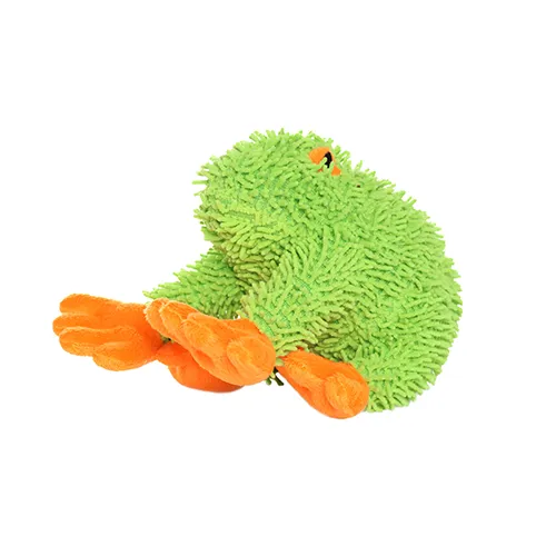 Mighty Jr. Microfiber Frog Dog Toy