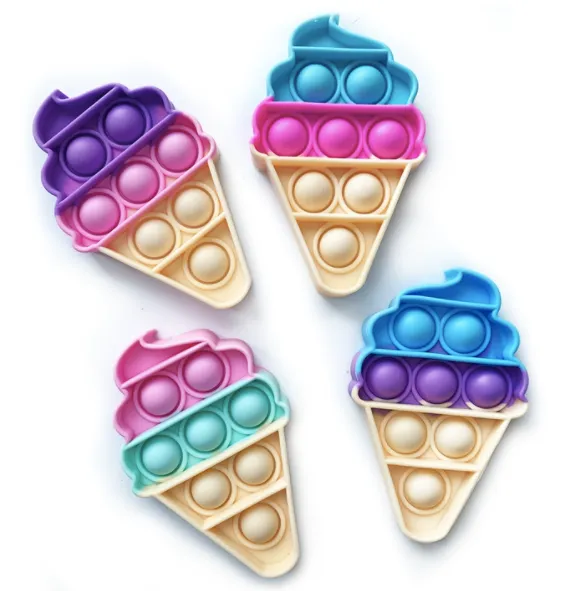 OMG POP Fidgety - Ice Cream Mini Pop It Toy - Assorted Colors/Styles