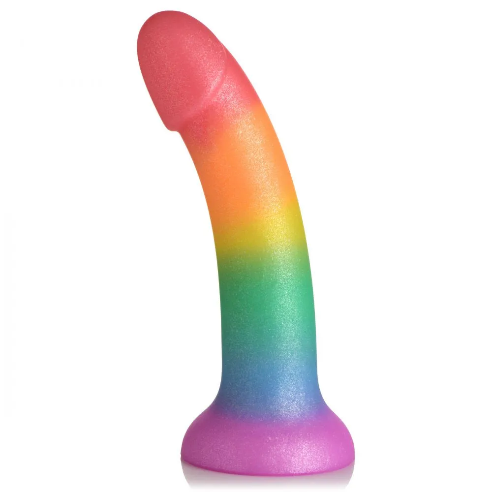 ***Only $1*** Phallic Rainbow Silicone Dildo