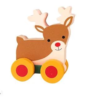 Orange Tree Toys First Push Toy Rudolph