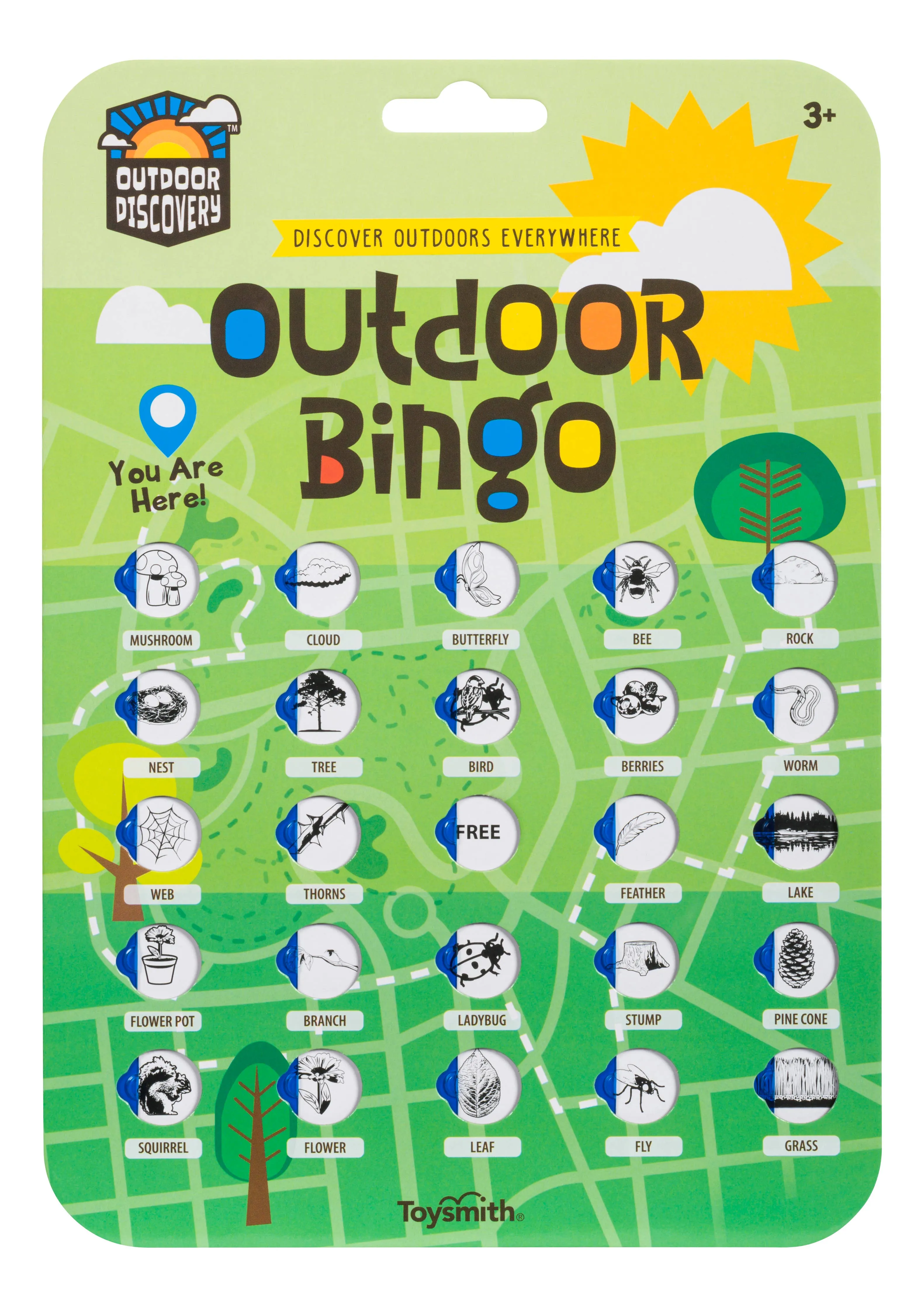 Outdoor Discovery Outdoor Bingo 4 Pack-Travel or Yard Game