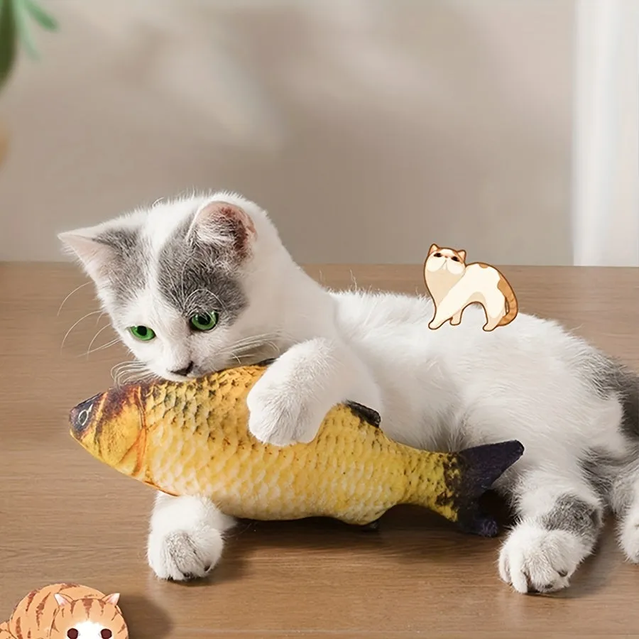 Plush Fish Cat Toy Perfect Gift for Cats  Kittens