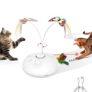 Potaroma Cat Laser Toys Interactive, 4in1 Rechargeable Kitten Toy