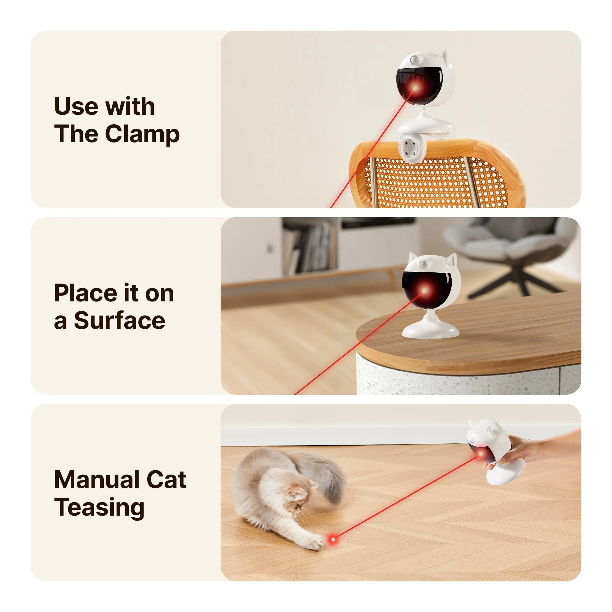 Potaroma Smart Sensor Cat Laser Toys Interactive