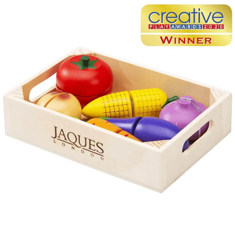 Pretend Play Food Set - Wooden Fruit and Veg