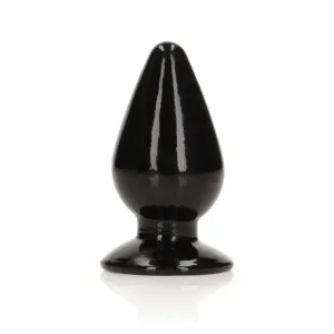 REALROCK 9 cm Anal Plug - Black - Black 9 cm (3.5'') Butt Plug