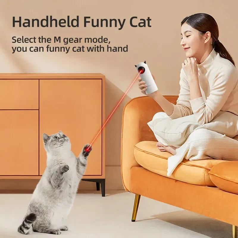 ROJECO Interactive Cat Laser Toy, Manual or Automated