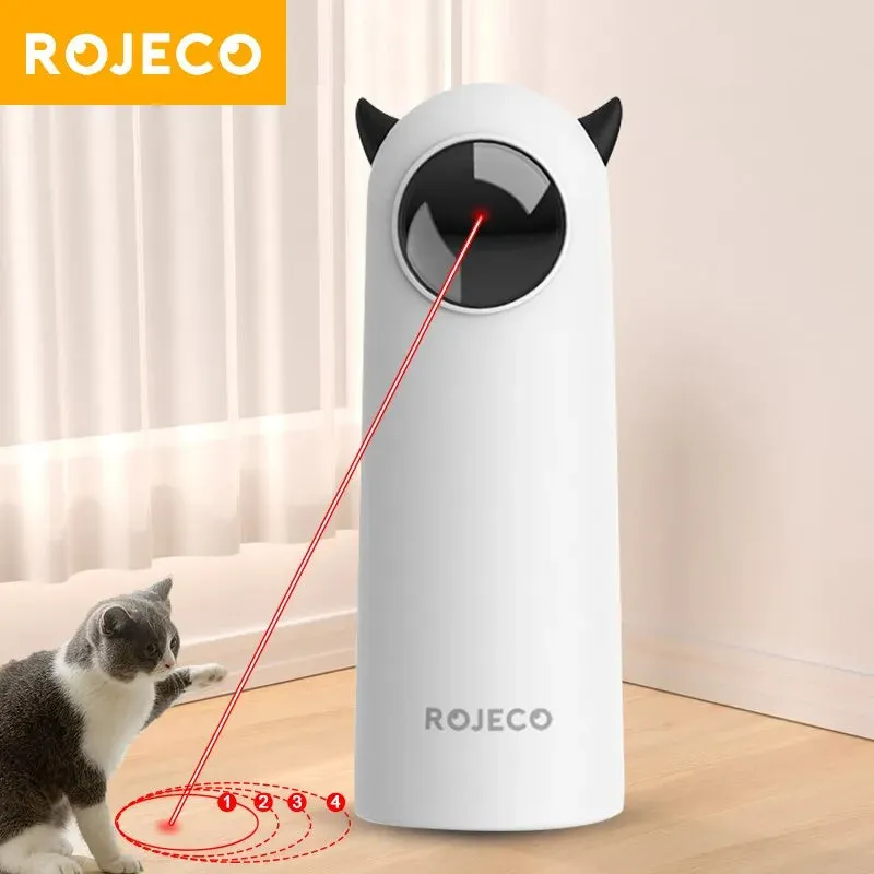 ROJECO Interactive Cat Laser Toy, Manual or Automated