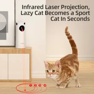 ROJECO Interactive Cat Laser Toy, Manual or Automated