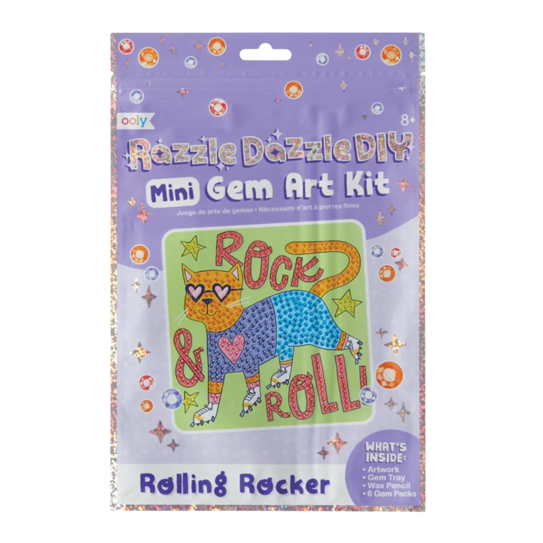 Rolling Rocker Razzle Dazzle Gem Art