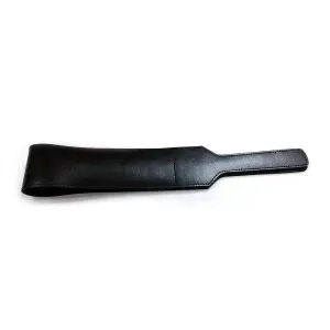 Rouge Garments Black Leather Folded Open Paddle