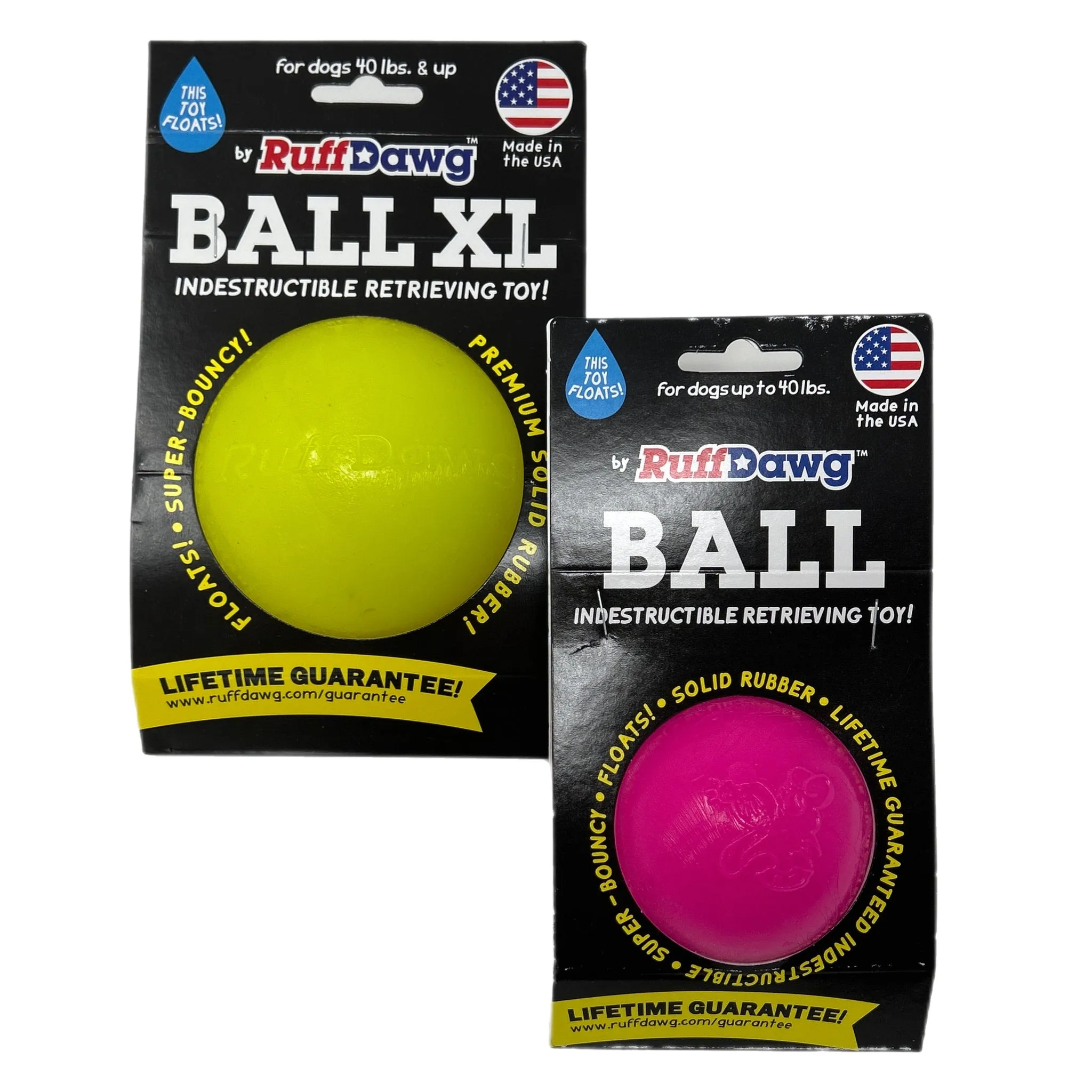 Rubber Ball Dog Toy By RuffDawg