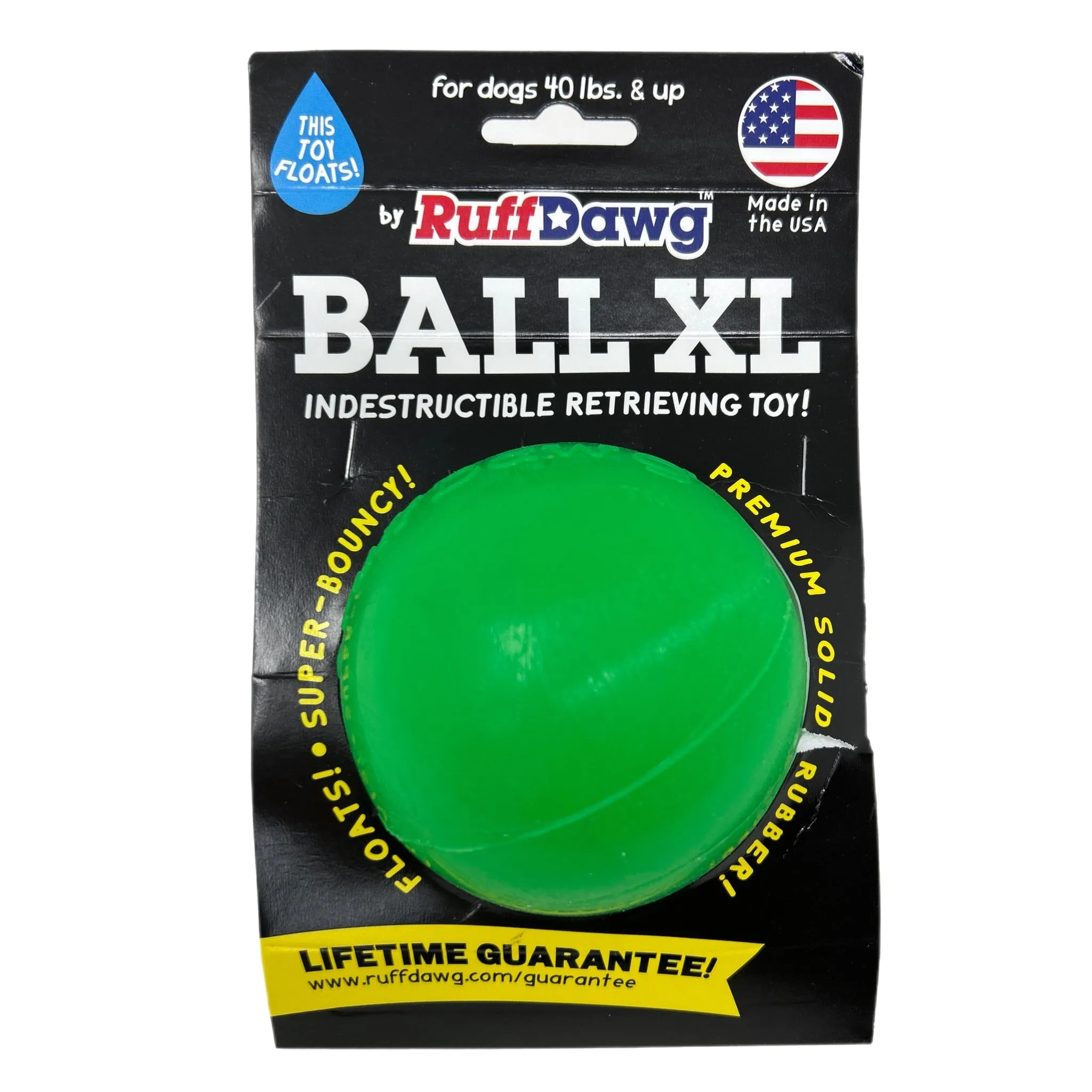 Rubber Ball Dog Toy By RuffDawg