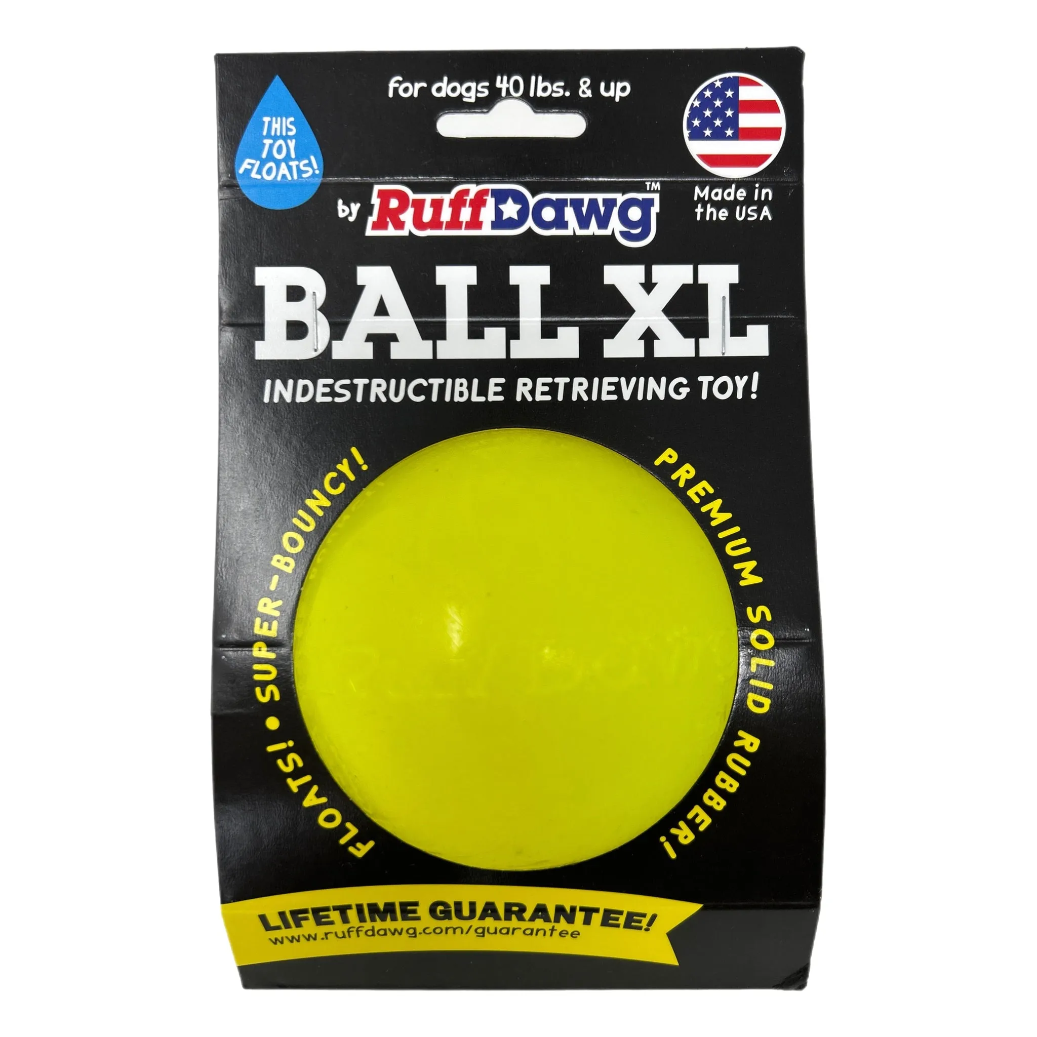 Rubber Ball Dog Toy By RuffDawg