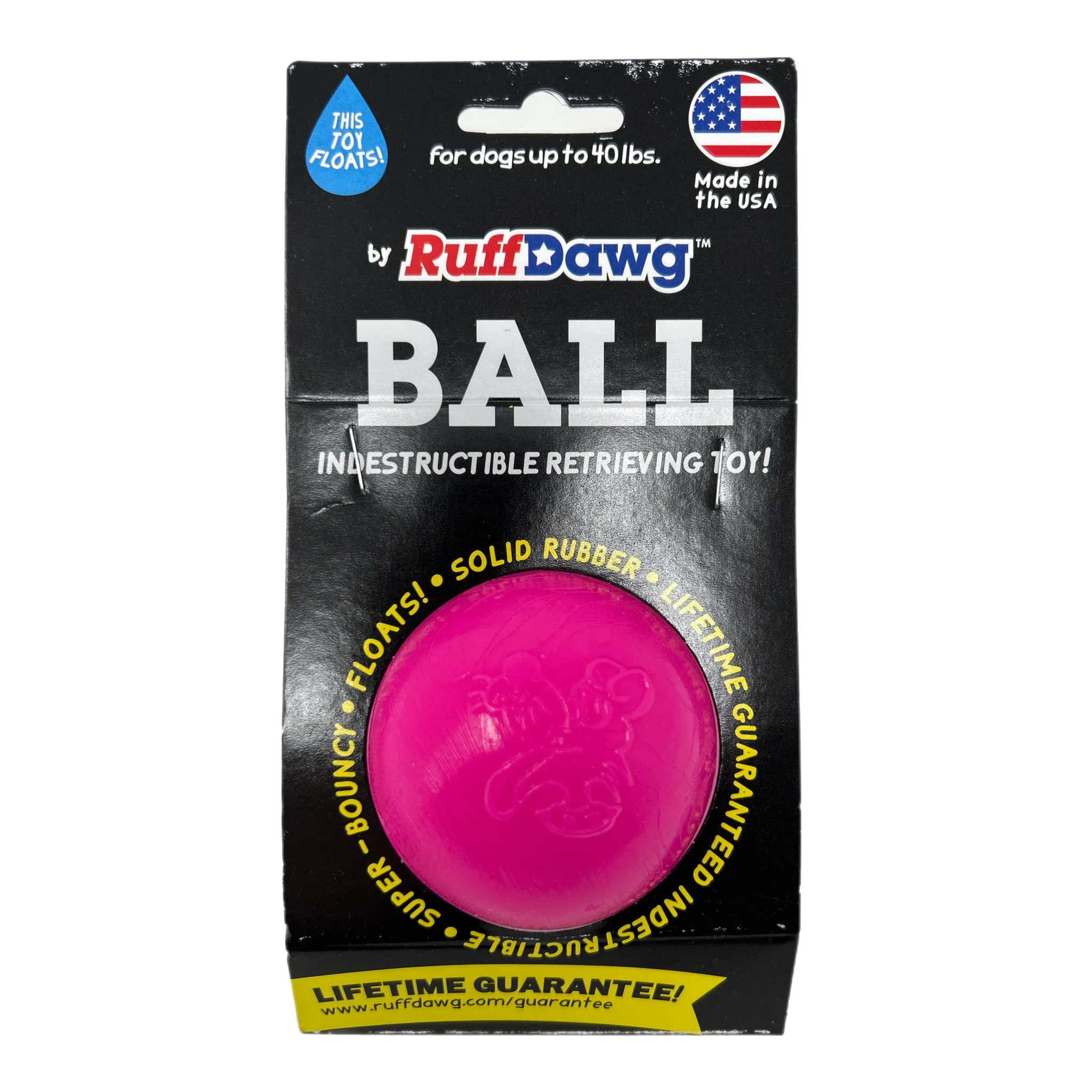 Rubber Ball Dog Toy By RuffDawg