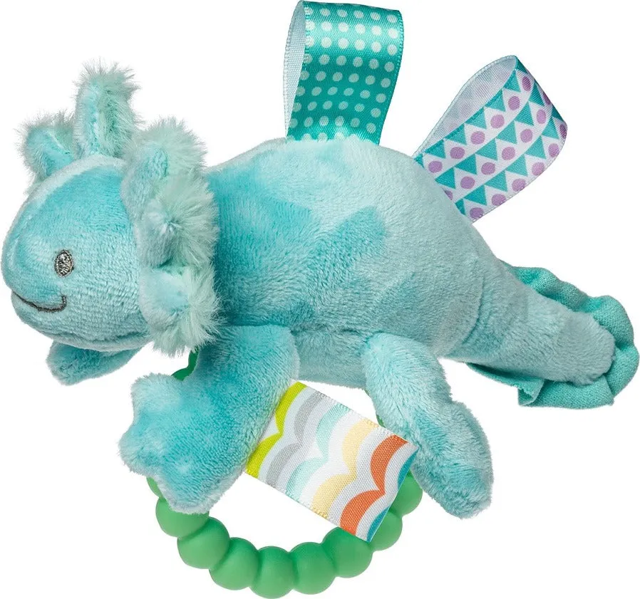 Taggies Fizzy Axolotl Teether Rattle Aqua