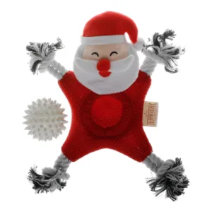 Territory Mesh Santa 2-in-1 Holiday Dog Toy Medium