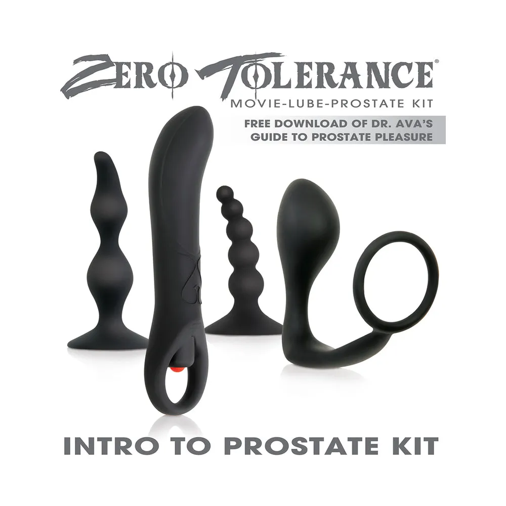 Zero Tolerance Intro To Prostate Kit 4-Piece Anal Play Set With DVD